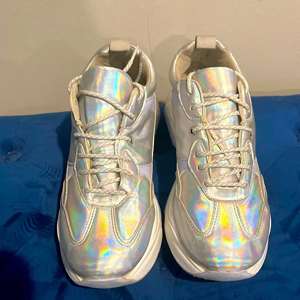Topshop Iridescent shoes- worn once - Picture 2 of 4